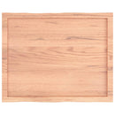 vidaXL világosbarna asztallap 80x60x(2-4) cm kezelt tömör élőszegélyes