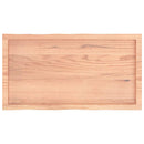 vidaXL világosbarna asztallap 100x50x(2-6)cm kezelt tömör élőszegélyes