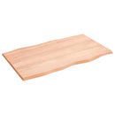 vidaXL világosbarna asztallap 100x60x2 cm kezelt tömör tölgyfa