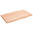vidaXL világosbarna asztallap 100x60x(2-4)cm kezelt tömör élőszegélyes