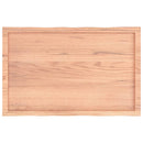 vidaXL világosbarna asztallap 100x60x(2-4)cm kezelt tömör élőszegélyes