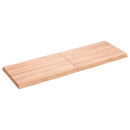 vidaXL világosbarna asztallap 120x40x(2-4)cm kezelt tömör élőszegélyes