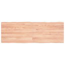 vidaXL világosbarna asztallap 120x40x(2-4)cm kezelt tömör élőszegélyes