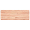 vidaXL világosbarna asztallap 120x40x(2-6)cm kezelt tömör élőszegélyes