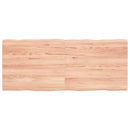 vidaXL világosbarna asztallap 120x50x(2-4)cm kezelt tömör élőszegélyes