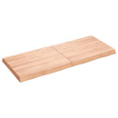 vidaXL világosbarna asztallap 120x50x(2-6)cm kezelt tömör élőszegélyes