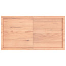 vidaXL világosbarna asztallap 120x60x(2-4)cm kezelt tömör élőszegélyes