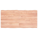 vidaXL világosbarna asztallap 120x60x(2-6)cm kezelt tömör élőszegélyes
