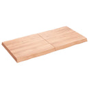 vidaXL világosbarna asztallap 120x60x(2-6)cm kezelt tömör élőszegélyes