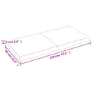 vidaXL világosbarna asztallap 120x60x(2-6)cm kezelt tömör élőszegélyes
