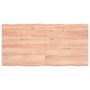 vidaXL világosbarna asztallap 120x60x(2-6)cm kezelt tömör élőszegélyes