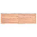 vidaXL világosbarna kezelt tömör asztallap 140x40x(2-4) cm