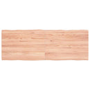 vidaXL világosbarna kezelt tömör asztallap 140x50x(2-4) cm