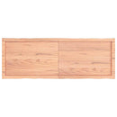 vidaXL világosbarna kezelt tömör asztallap 140x50x(2-4) cm