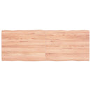 vidaXL világosbarna kezelt tömör asztallap 140x50x(2-4) cm