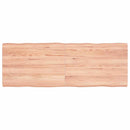 vidaXL világosbarna kezelt tömör asztallap 140x50x(2-6) cm