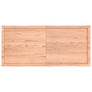 vidaXL világosbarna kezelt tömör asztallap 140x60x(2-4) cm