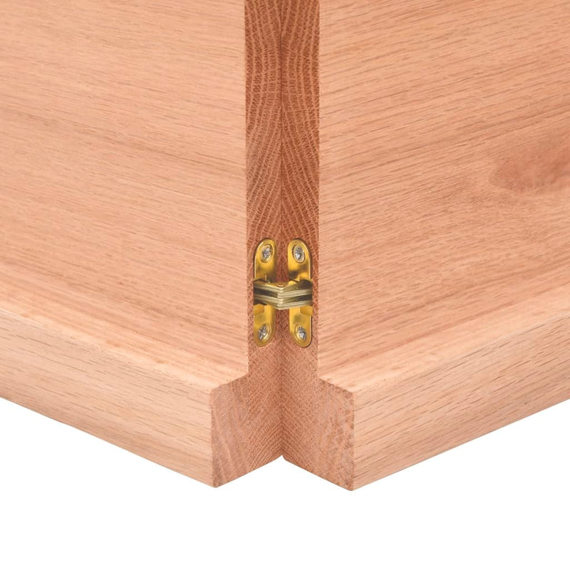 vidaXL világosbarna kezelt tömör asztallap 140x60x(2-4) cm