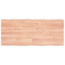 vidaXL világosbarna kezelt tömör asztallap 140x60x(2-6) cm