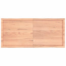 vidaXL világosbarna kezelt tömör asztallap 140x60x(2-6) cm