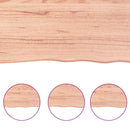 vidaXL világosbarna kezelt tömör asztallap 140x60x(2-6) cm