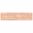 vidaXL világosbarna kezelt tömör asztallap 160x40x(2-4) cm