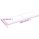 vidaXL világosbarna kezelt tömör asztallap 160x40x(2-4) cm