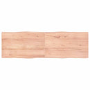 vidaXL világosbarna kezelt tömör asztallap 160x50x(2-4) cm