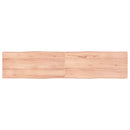 vidaXL világosbarna kezelt tömör asztallap 180x40x(2-4) cm