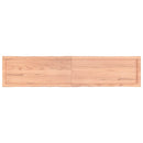 vidaXL világosbarna kezelt tömör asztallap 180x40x(2-4) cm