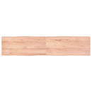 vidaXL világosbarna kezelt tömör asztallap 180x40x(2-4) cm