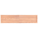vidaXL világosbarna kezelt tömör asztallap 180x40x(2-6) cm