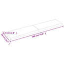 vidaXL világosbarna kezelt tömör asztallap 180x40x(2-6) cm