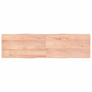 vidaXL világosbarna kezelt tömör asztallap 180x50x(2-4) cm