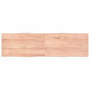 vidaXL világosbarna kezelt tömör asztallap 180x50x(2-4) cm