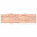 vidaXL világosbarna kezelt tömör asztallap 180x50x(2-6) cm