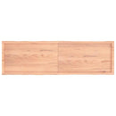 vidaXL világosbarna kezelt tömör asztallap 180x50x(2-6) cm