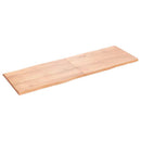 vidaXL világosbarna kezelt tömör asztallap 180x60x(2-4) cm