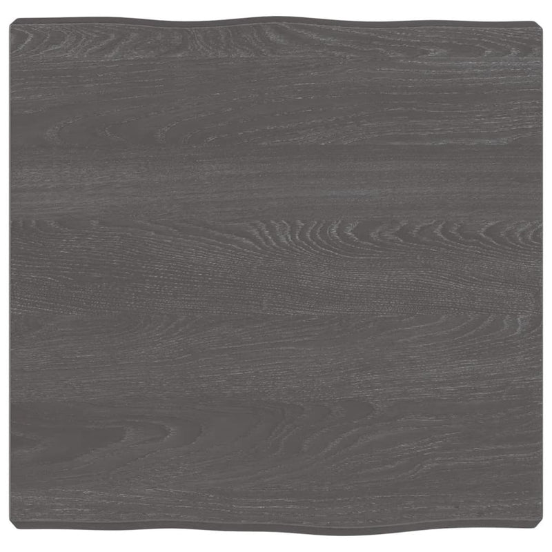 vidaXL sötétbarna kezelt tömör asztallap 40x40x(2-4) cm