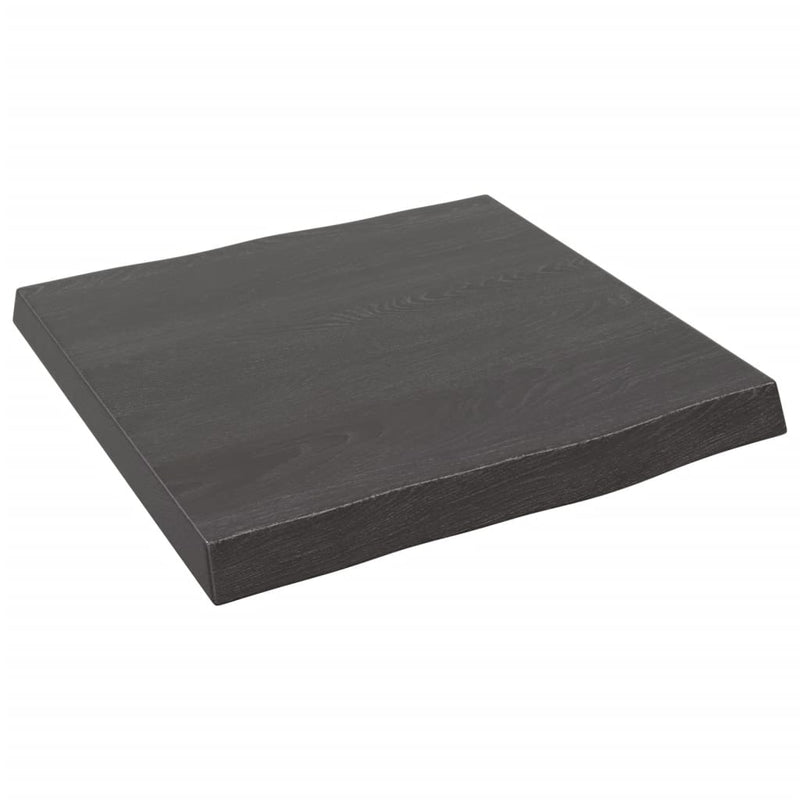 vidaXL sötétbarna kezelt tömör asztallap 40x40x(2-4) cm