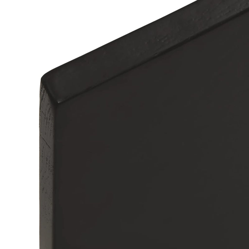 vidaXL sötétbarna kezelt tömör tölgyfa asztallap 60 x 40 x 2 cm