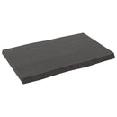 vidaXL sötétbarna kezelt tömör asztallap 60x40x(2-4) cm