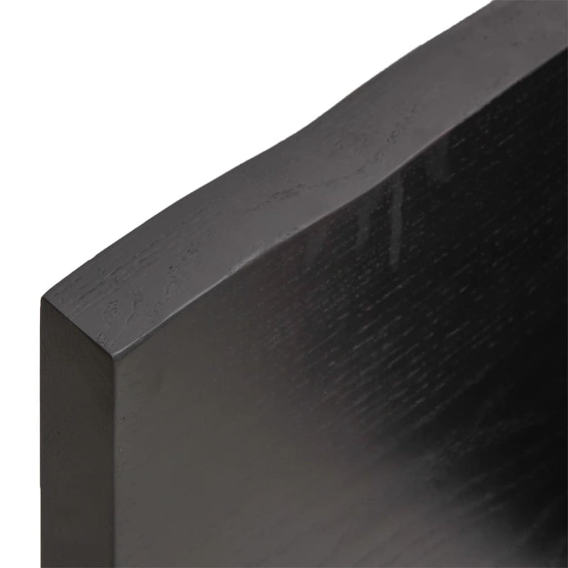 vidaXL sötétbarna kezelt tömör asztallap 60x50x(2-4) cm