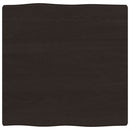 vidaXL sötétbarna kezelt tömör asztallap 60x60x(2-4) cm