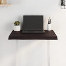 vidaXL sötétbarna kezelt tömör asztallap 60x60x(2-4) cm