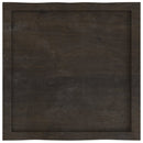vidaXL sötétbarna kezelt tömör asztallap 60x60x(2-4) cm