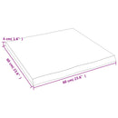 vidaXL sötétbarna kezelt tömör asztallap 60x60x(2-4) cm