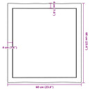 vidaXL sötétbarna kezelt tömör asztallap 60x60x(2-4) cm