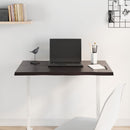 vidaXL sötétbarna kezelt tömör tölgyfa asztallap 80 x 60 x 2 cm