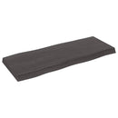 vidaXL sötétbarna kezelt tömör asztallap 100x40x(2-6) cm